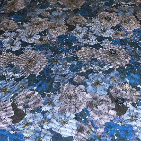 Men’s Bugatchi Button Down Cotton Long Sleeve Collared Dress Shirt Large - Picture 4 of 16